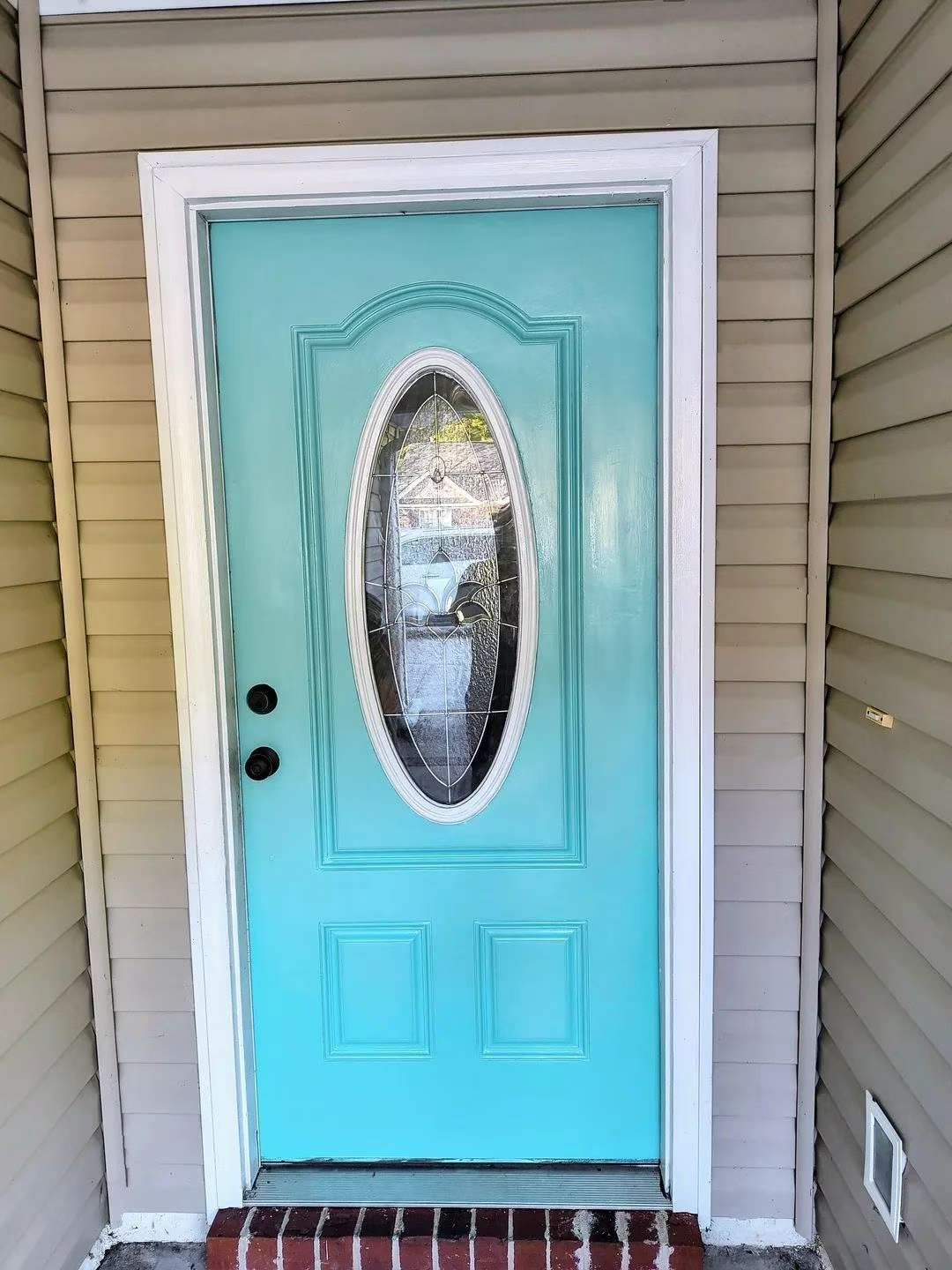 Front door repainting in Melbourne