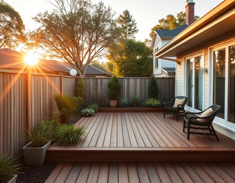 Outdoor maintenance around a residential backyard